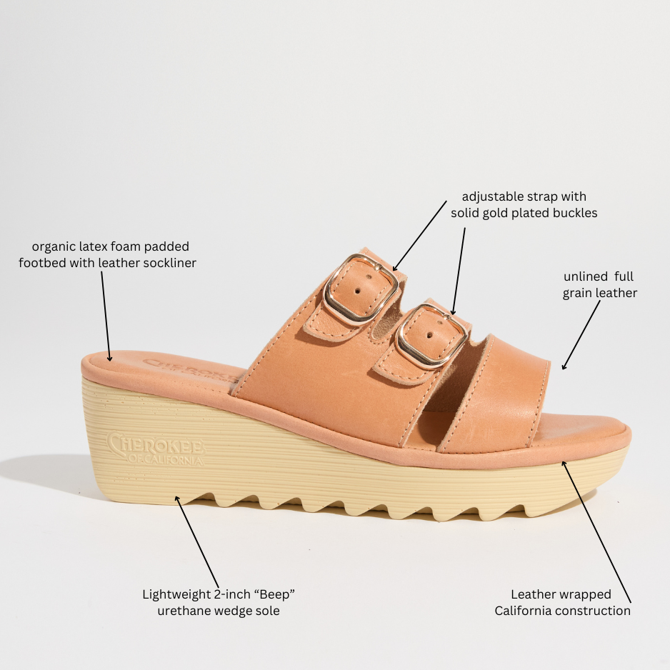 Charlotte Mid Beep - Natural Leather