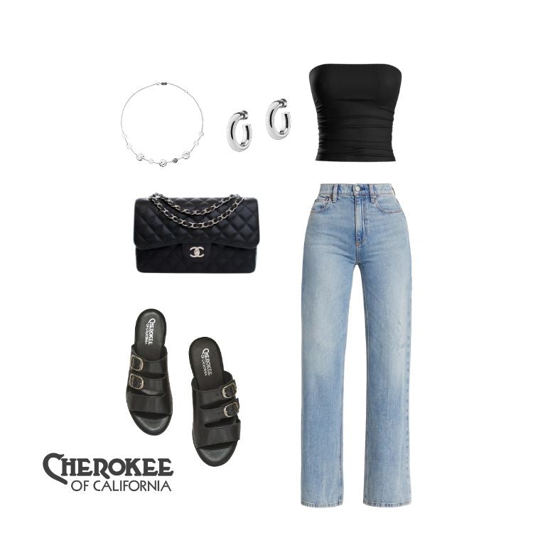 Charlotte Mid Beep - Black Natural Bottom