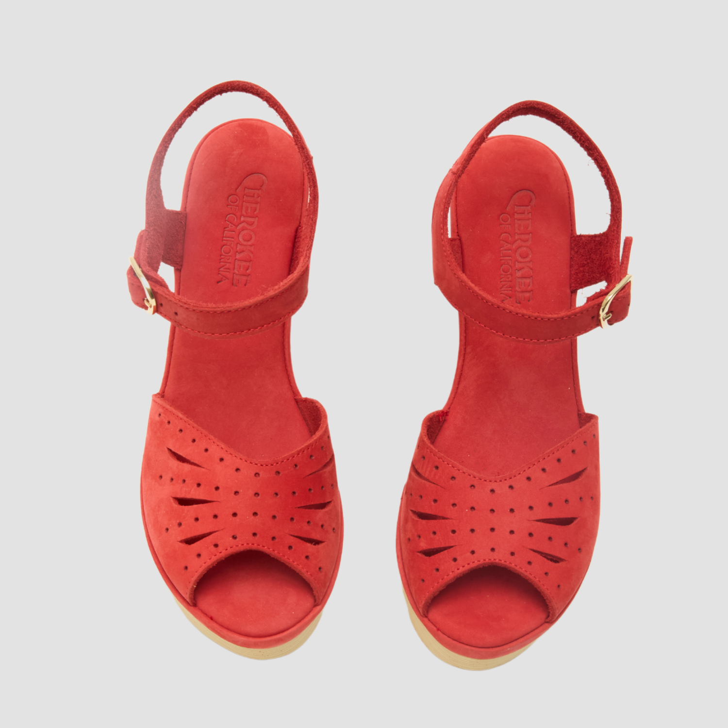 Flower High Beep Red Nubuck