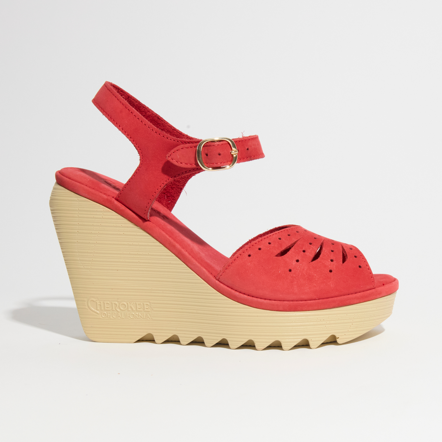 Flower High Beep Red Nubuck