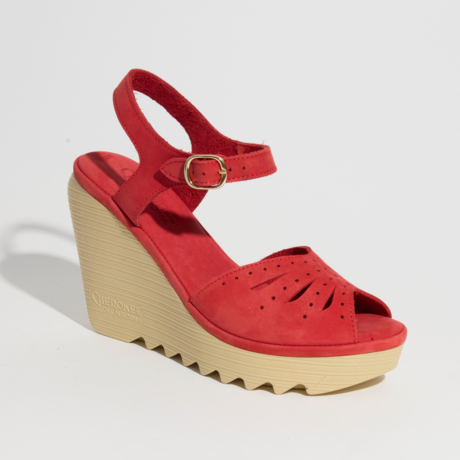 Flower High Beep Red Nubuck