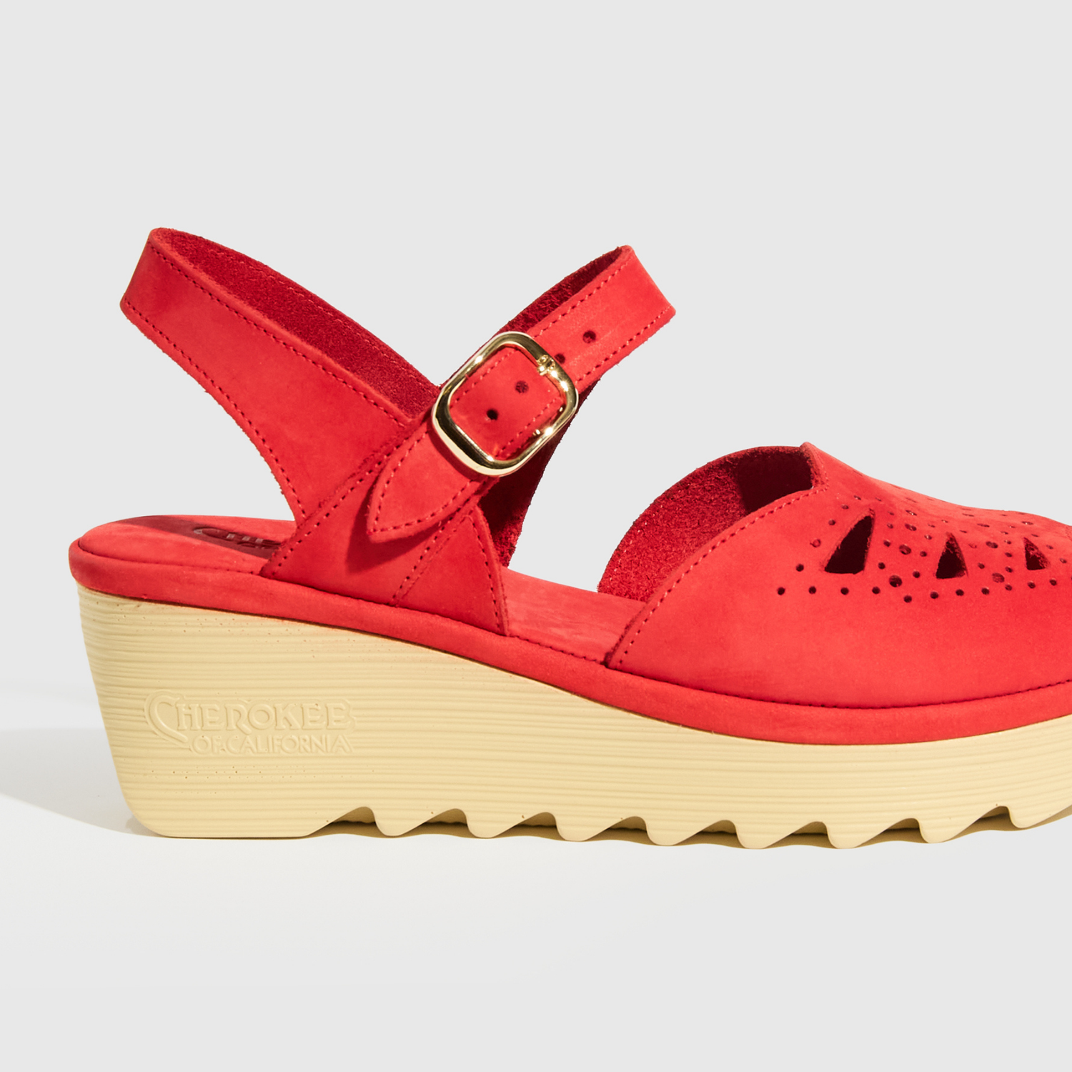 Danae Mid Beep Red Nubuck