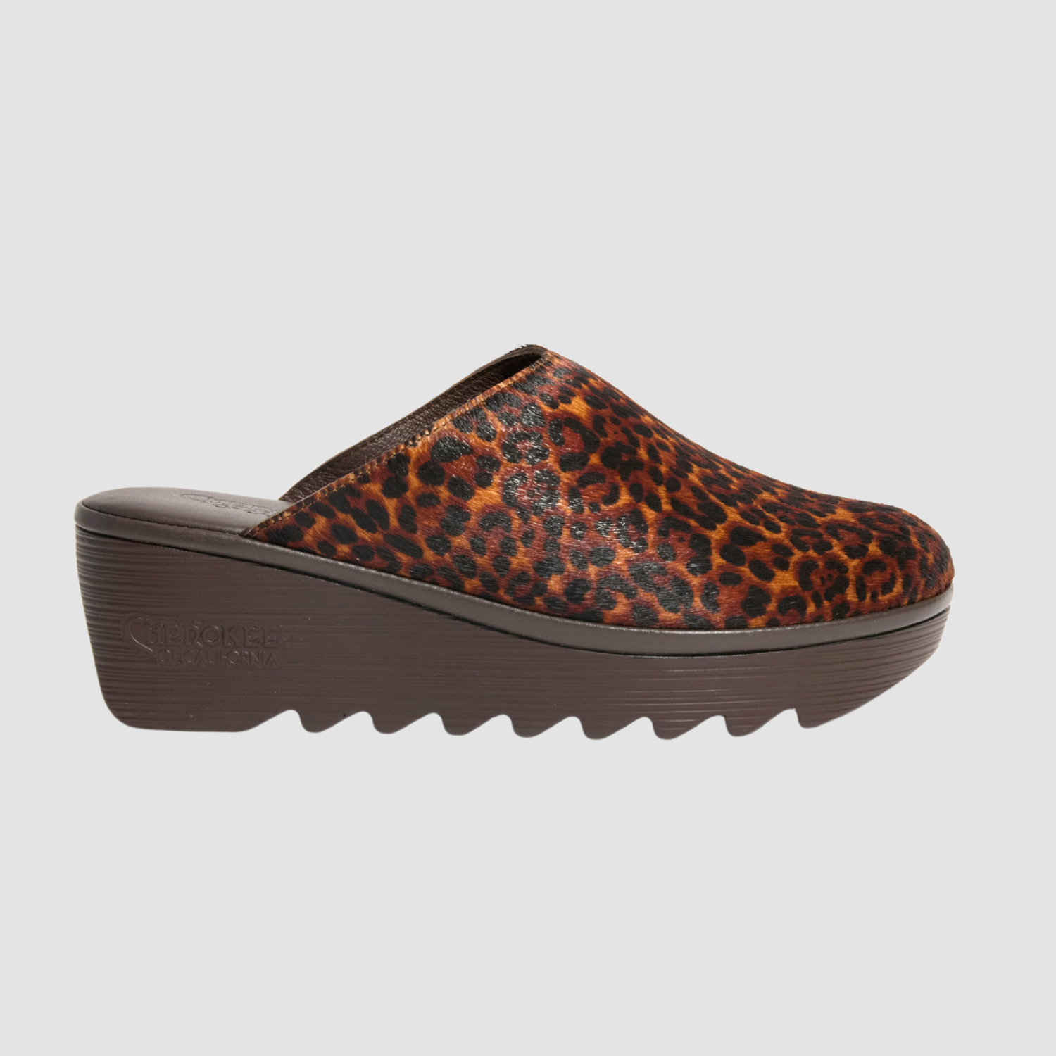 Jenny Mid Beep Dark Cheetah Chocolate Bottom