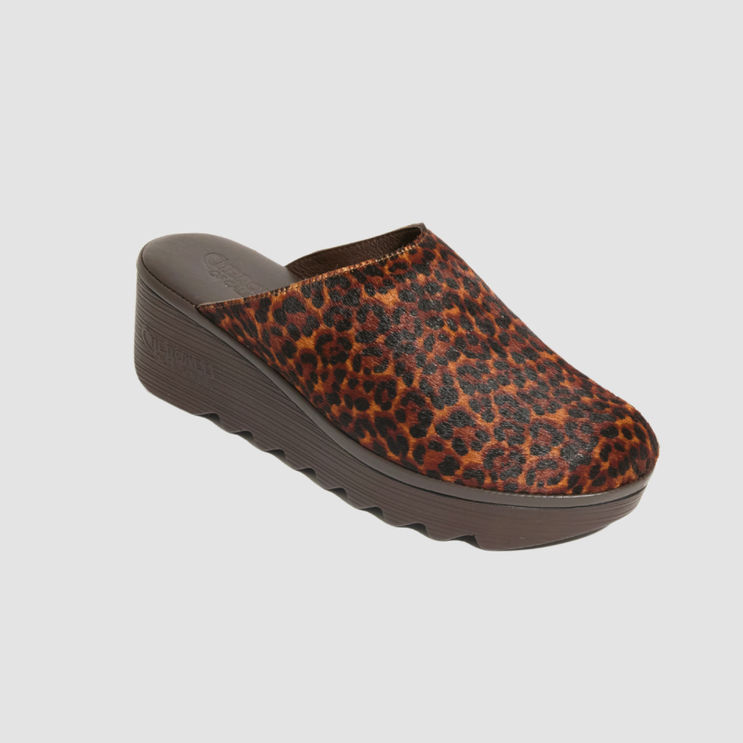 Jenny Mid Beep Dark Cheetah Chocolate Bottom