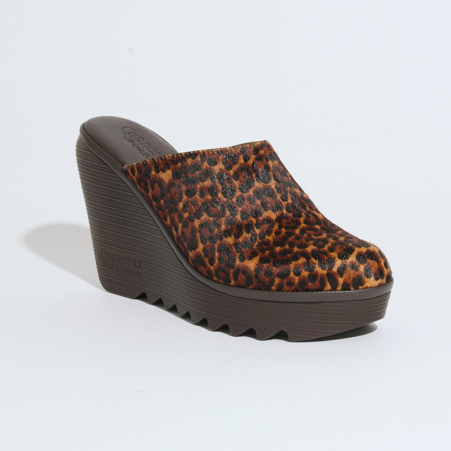 Jenny High Beep Dark Cheetah Chocolate Bottom