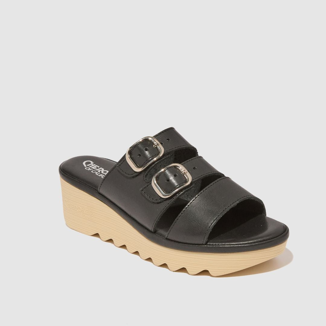 Charlotte Mid Beep - Black Natural Bottom