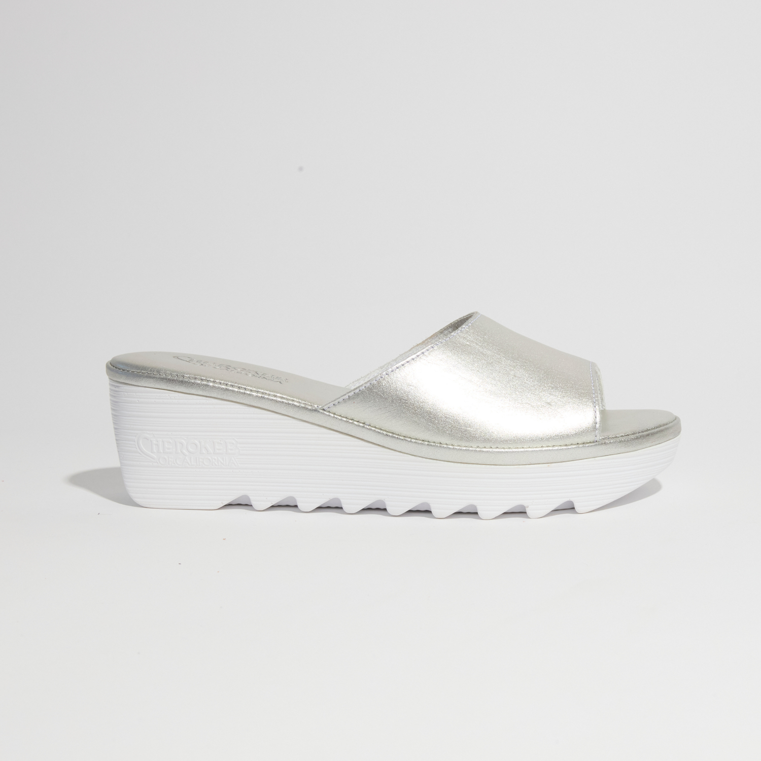 Cindy Mid Beep Silver White Bottom
