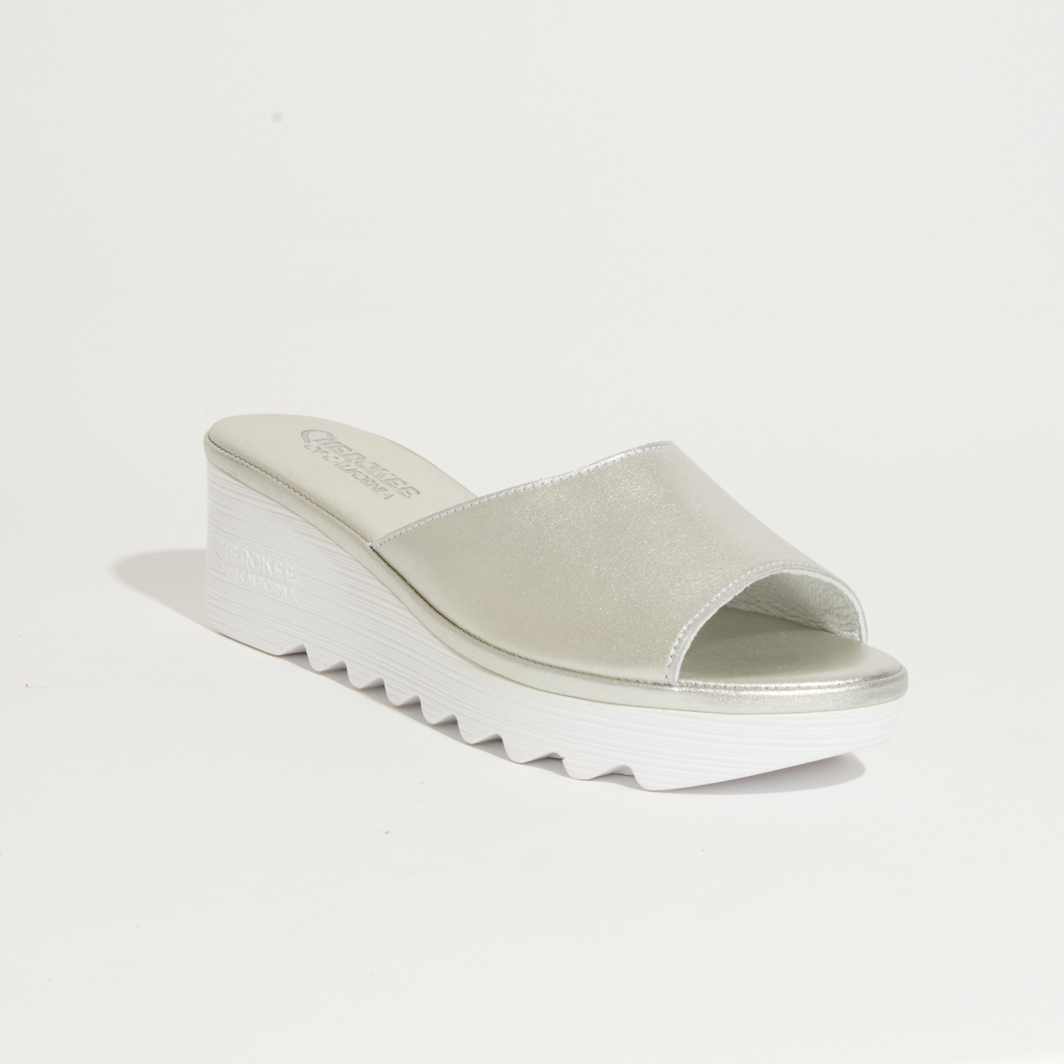 Cindy Mid Beep Silver White Bottom