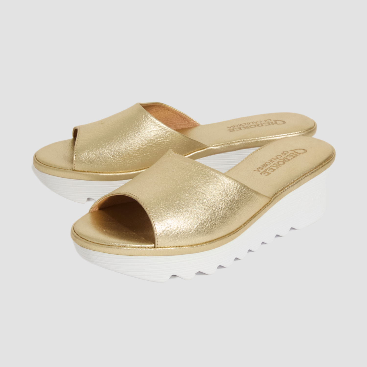 Cindy Mid Beep Gold White Bottom