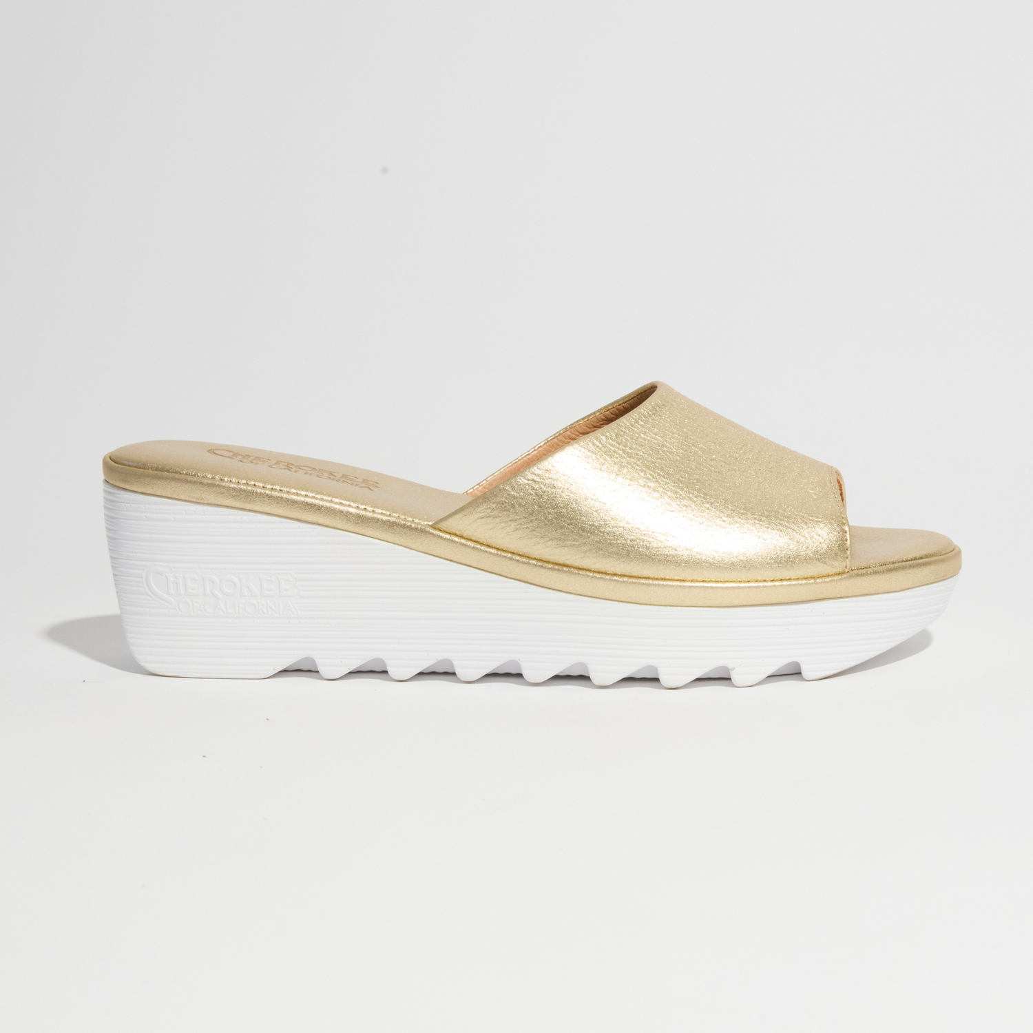 Cindy Mid Beep Gold White Bottom