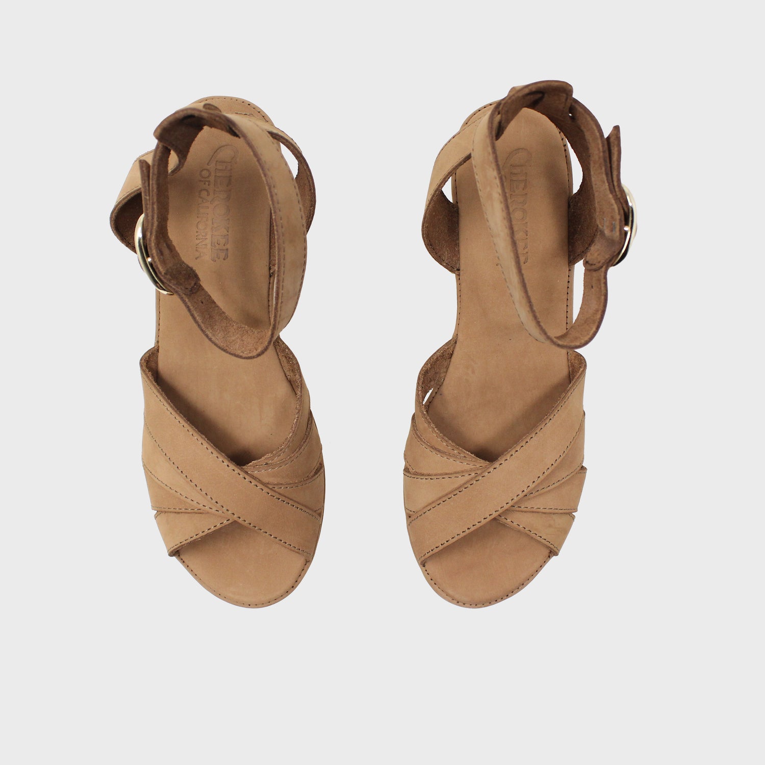 Joni Tobacco Nubuck with Dalia Wood Bottom
