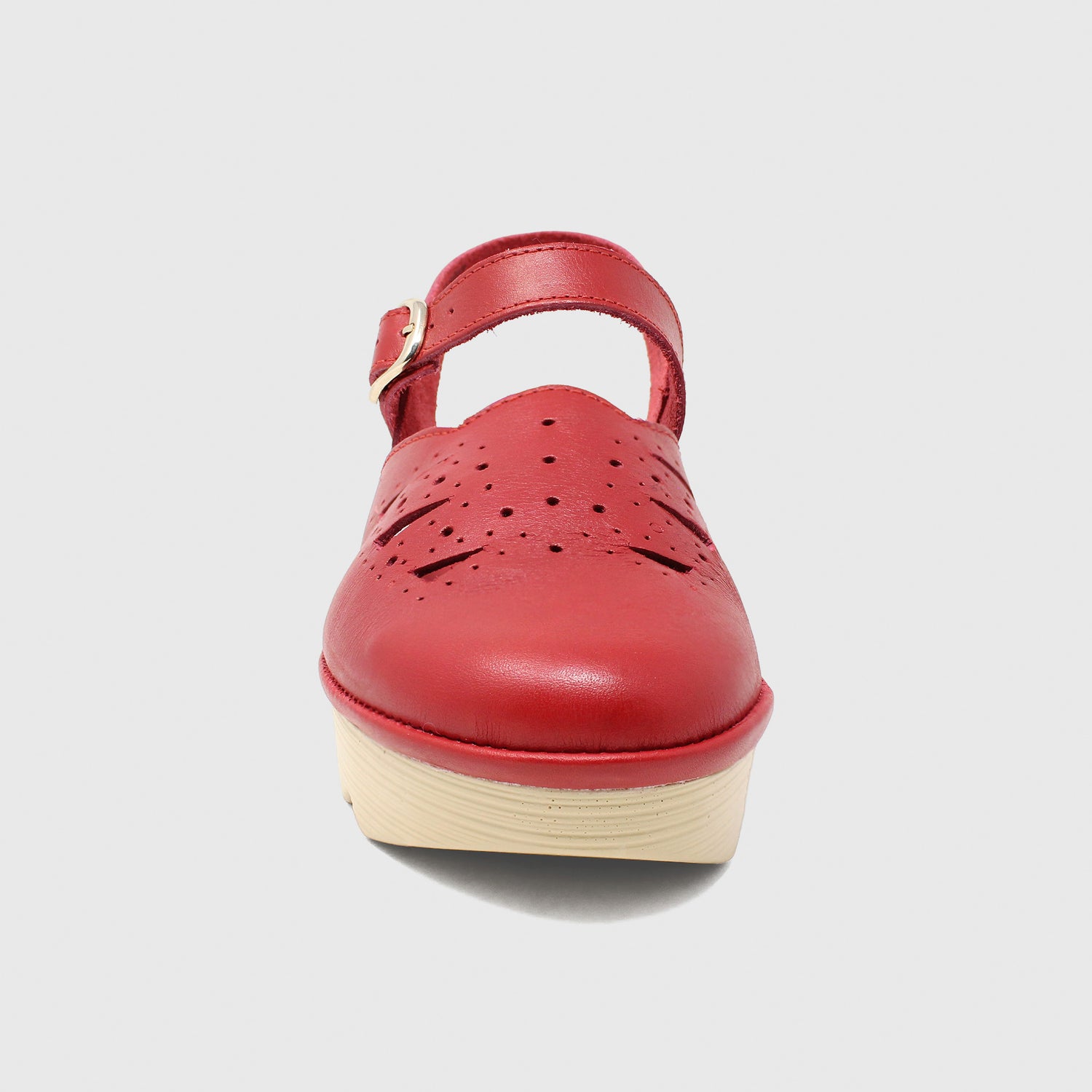 Danae Mid Beep - Red Leather