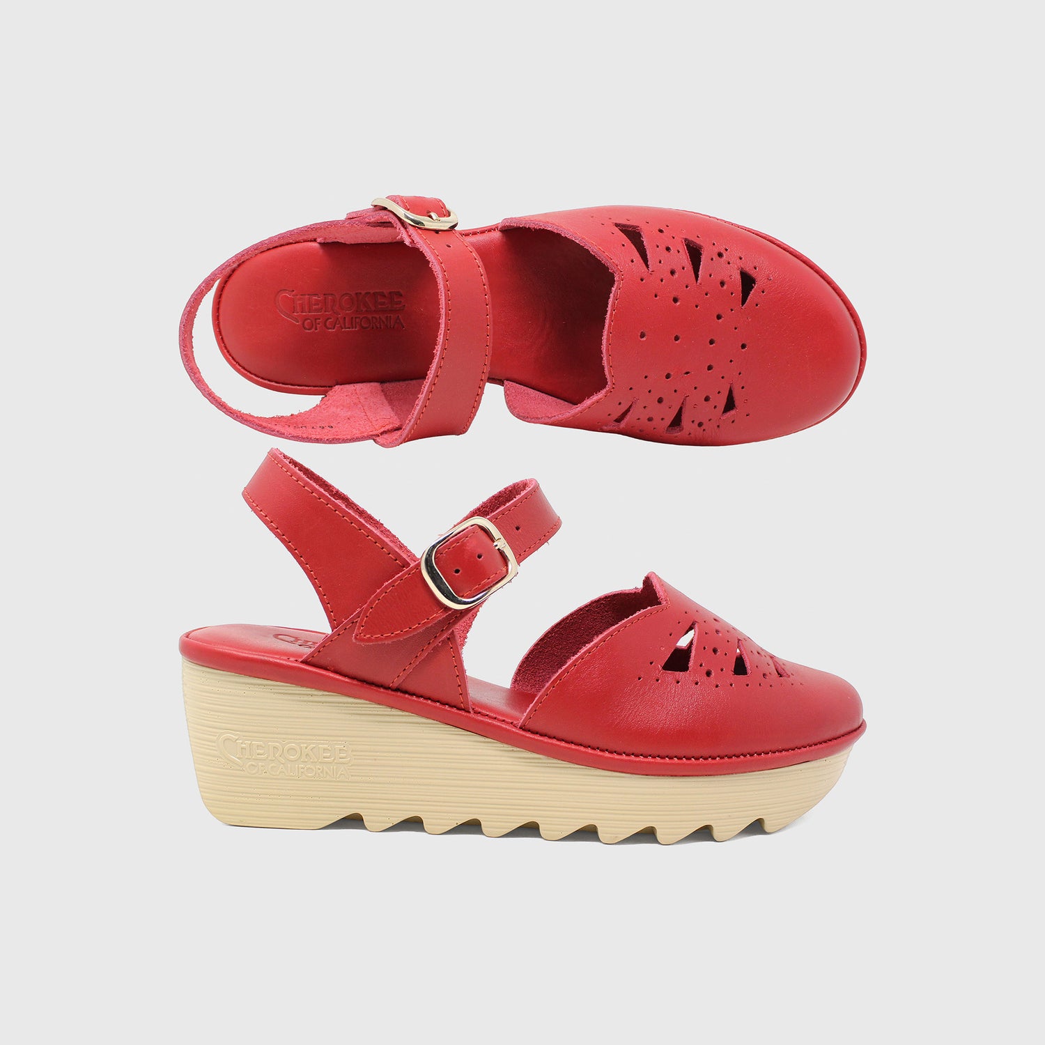 Danae Mid Beep - Red Leather