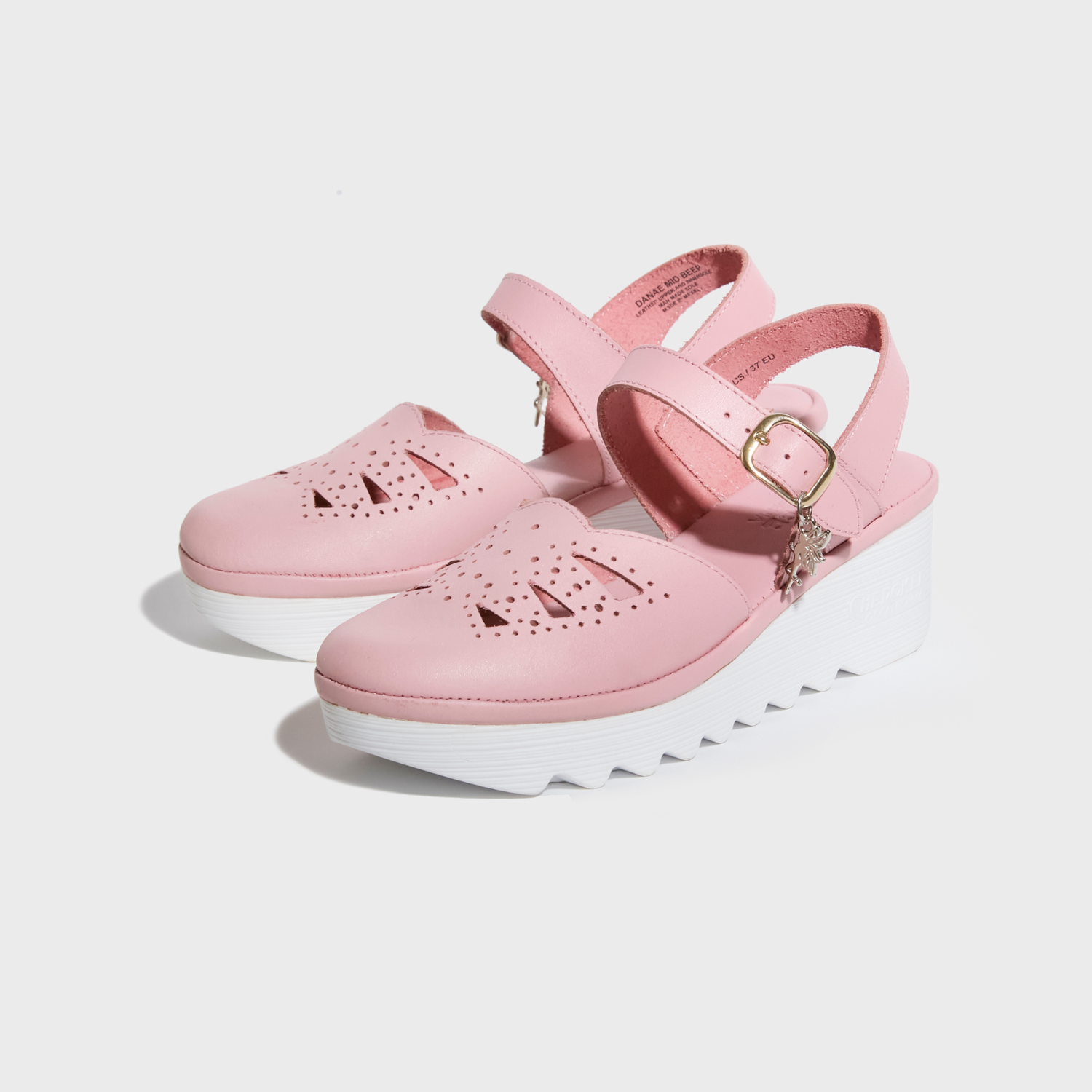 Danae Mid Beep Pink on White Bottom
