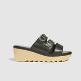 Charlotte Mid Beep - Black Natural Bottom