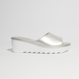 Cindy Mid Beep Silver White Bottom