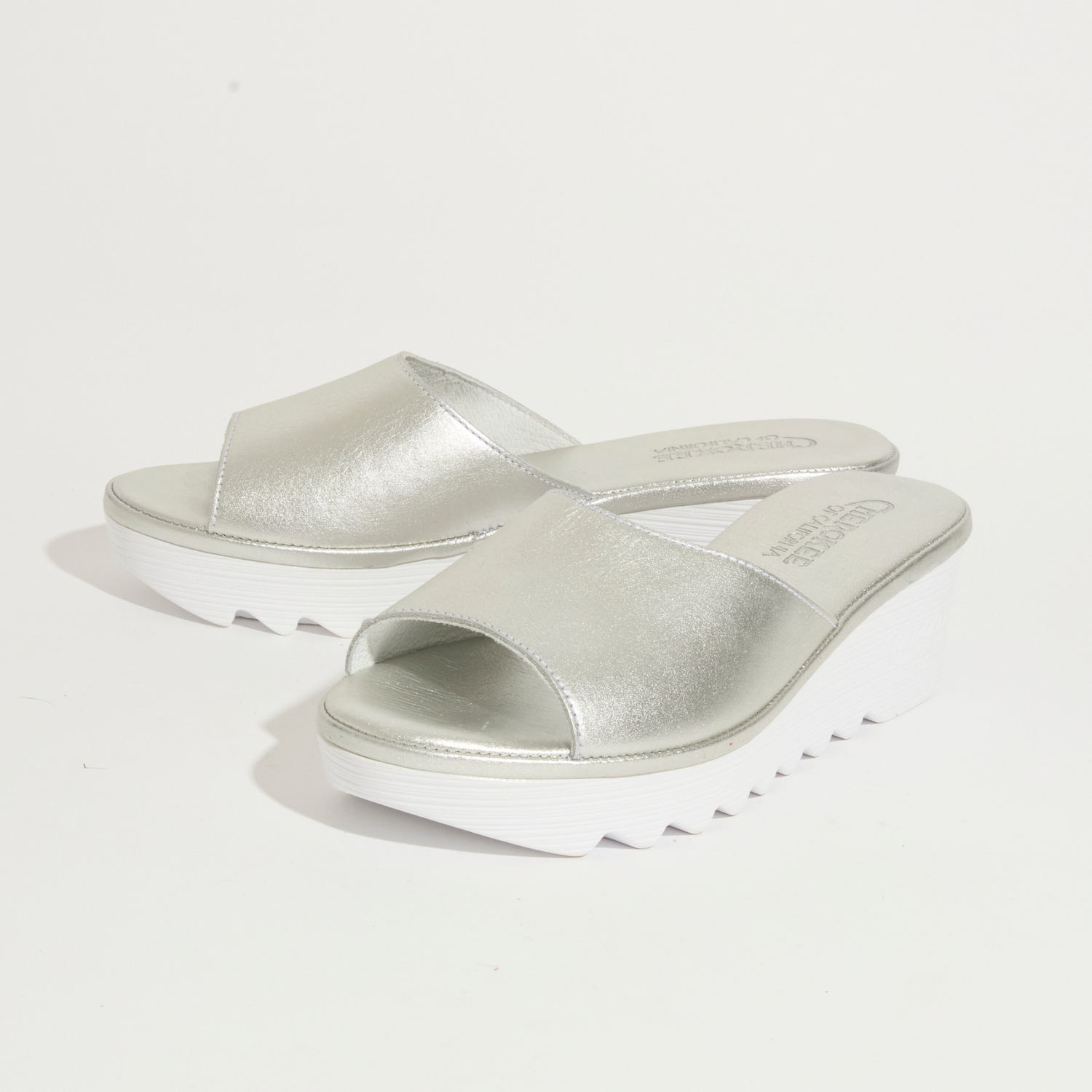 Cindy Mid Beep Silver White Bottom