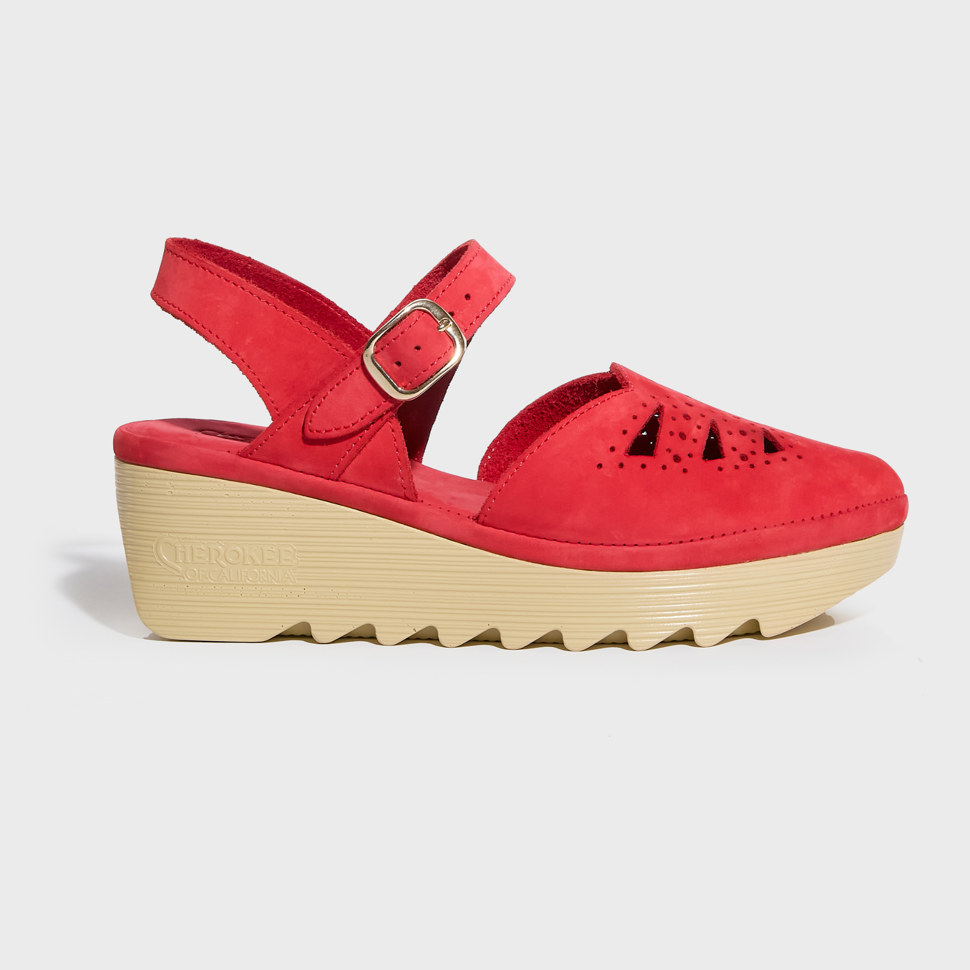 Danae Mid Beep - Red Nubuck – Cherokee of California Danae Mid Beep - Red Nubuck – Cherokee of California