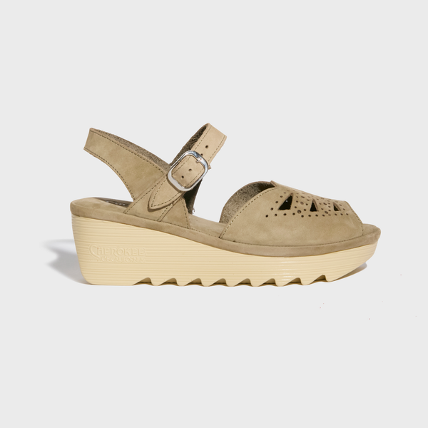Diana Mid Beep - Olive Nubuck Leather – Cherokee of California