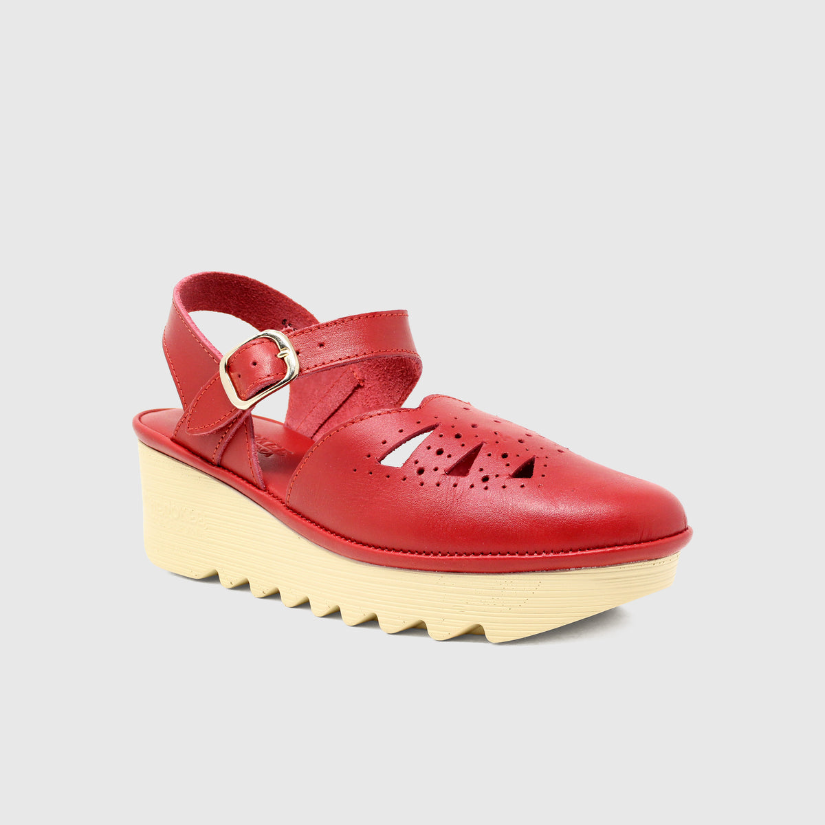 Danae Mid Beep - Red Leather