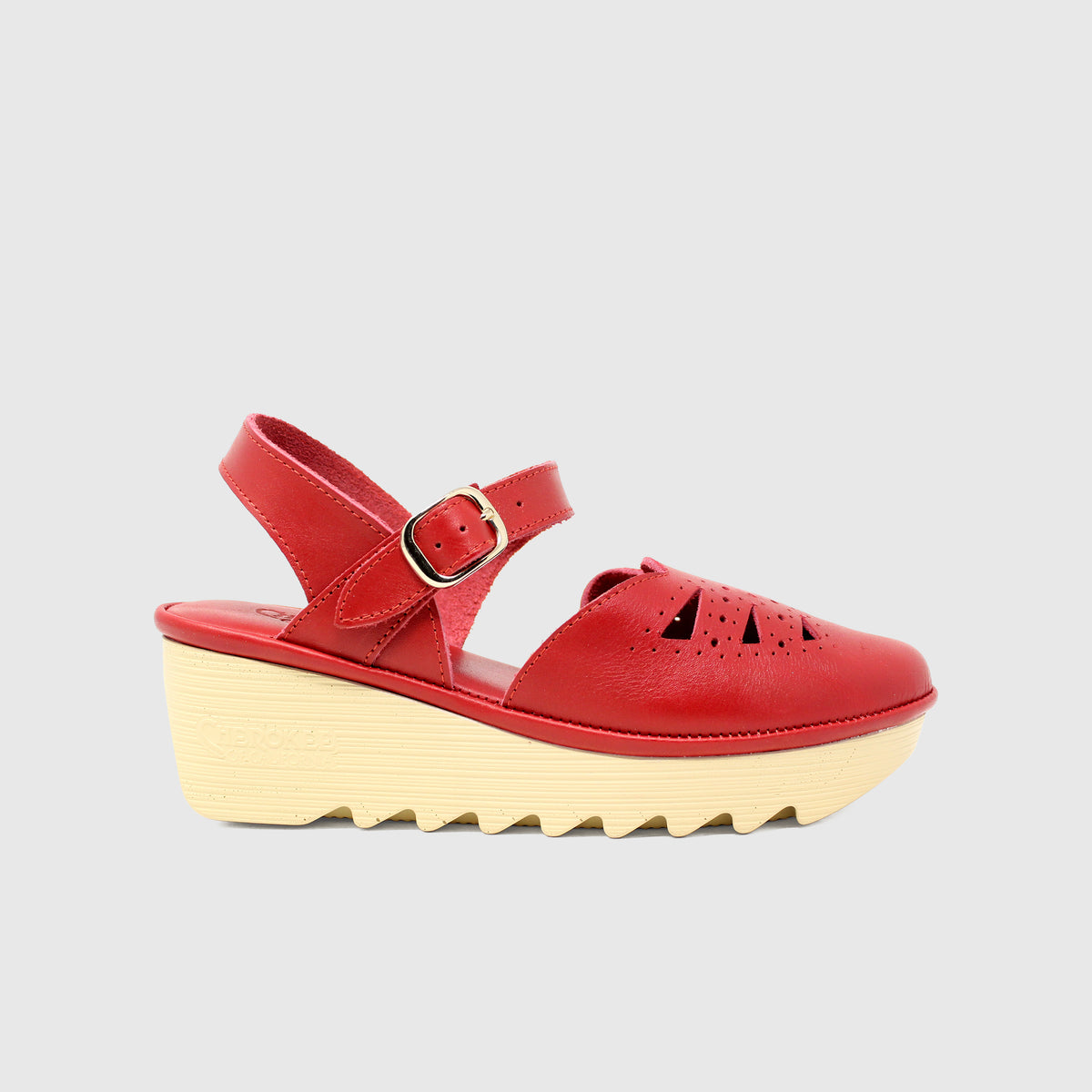 Danae Mid Beep - Red Leather
